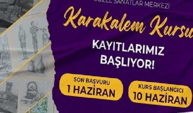 Nevşehir Belediyesi Güzel Sanatlar Merkezi’nde çocuk, genç ve yetişkinler için “Karakalem Resim Kursu” açılacak