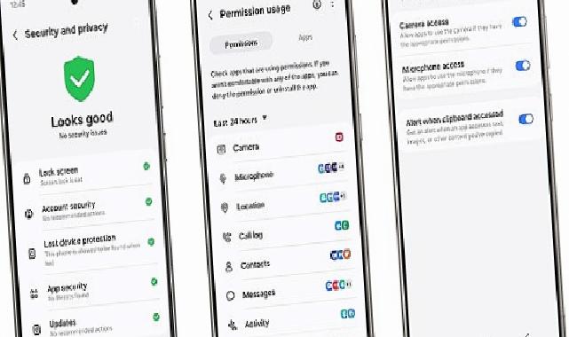 Samsung Galaxy’nin Güvenlik ve Gizlilik Panosu sayesinde kişisel verilerin kontrolü tamamen kullanıcının elinde