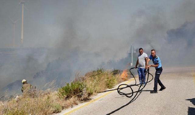 İzmir İtfaiyesi yangınlar için seferber oldu