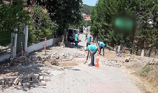 Turizm bölgelerinde parke yollar yenilendi